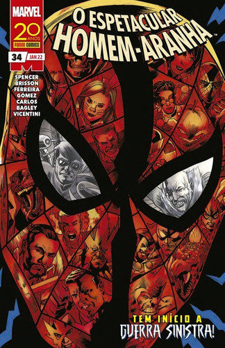 O Espetacular Homem-Aranha (2019) Vol. 34, de Nick Spencer, Ed Brisson. Editora Panini Brasil LTDA, capa mole em português, 2022