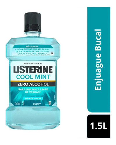 Listerine Cool Mint Zero 1500ml - mL a $35