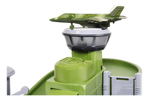 Imagem 6 de 6 de Pista Base Militar Com Avião Auto Posto Carrinho Exército