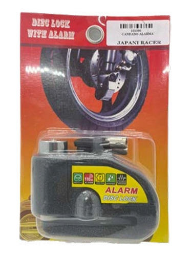 Candado Freno Disco Con Alarma Universal Japani Racer 101096