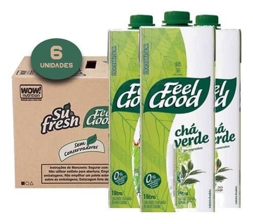 6x Chá Verde Feel Good 1l