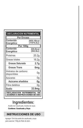 Aceite De Cacahuate 190ml Kaporo