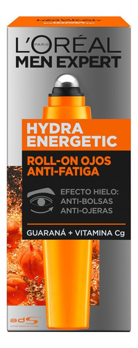 Roll-on Hydra Energetic Loreal Men Expert Tipo de piel Todo tipo de piel