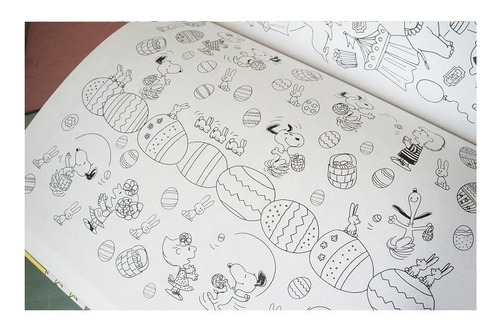 Libro Para Colorear Snoopy Peanuts Japón