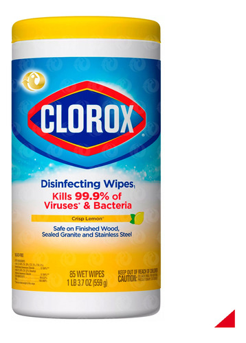 Pañitos Desinfectante Clorox Elimina 99,9% Virus Y Bacterias