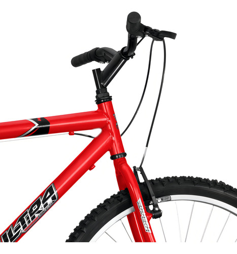 Bicicleta Aro 26 Ultra Bikes Design Ergonômico Pro Tork Cor Vermelho Ferrari