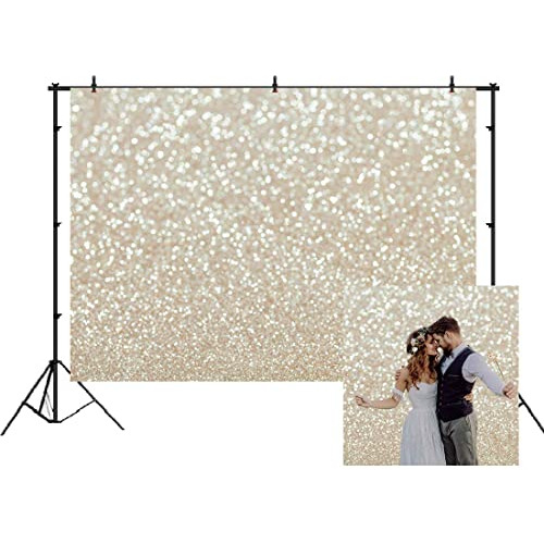 White Gold Abstract Backdrop Golden Spots Shinning Vx3f9