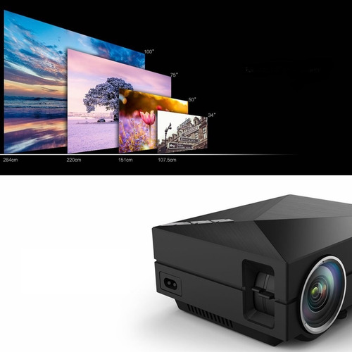 Imagen 5 de 6 de Deeplee Gm60a Mini Proyector Portátil Lcd Led Xbox Ps4 Hdmi