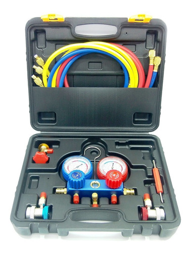 Manometro Aire Acondicionado R134a C/acop Rapidos+llave Ovul