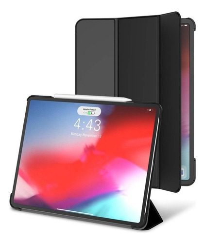 Case Jetech Para iPad Pro 12.9 2018 Siliconado Mate Black