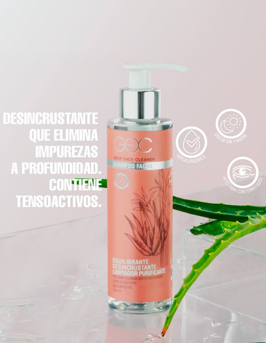 Goc Shampoo Facial Limpia A Profundidad Impurezas Tonifica Momento De Aplicación Día/noche Tipo De Piel Todo Tipo De Piel