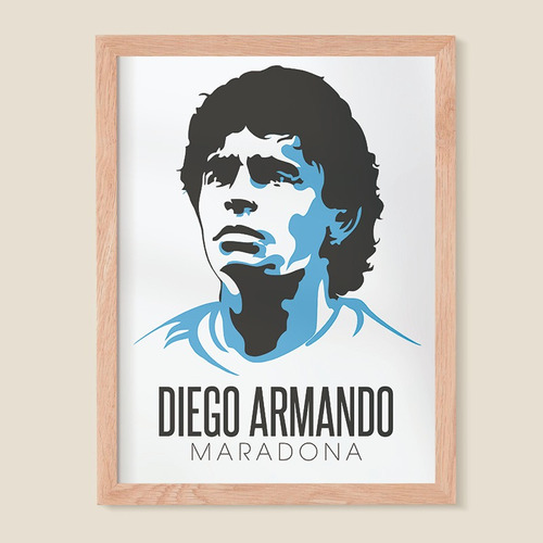 Cuadro Con Marco Diego Maradona 08 - Frametastic! 