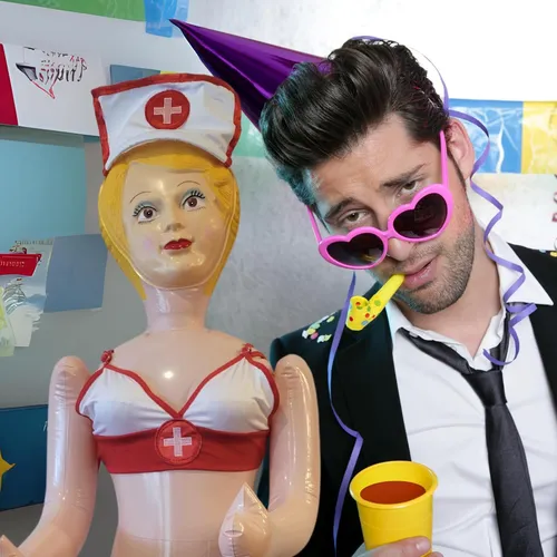 Merrimix 59 Muñeca Inflable De Jengibre Con Disfraz De Enfer