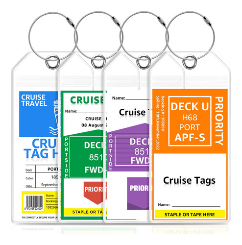Soporte Para Etiquetas De Equipaje De Crucero Gosgoone Para