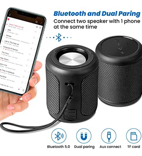 Parlante Wesdar Bluetooth Portátil K208 Negro Ss