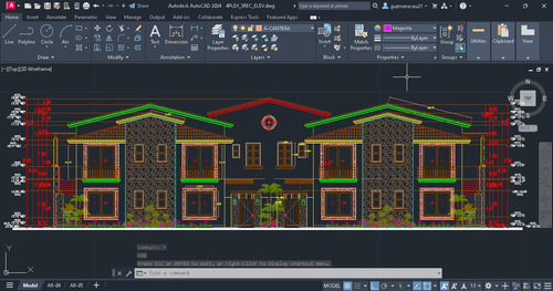 Planos De Casa Para Autocad, Completos Modelo 3 Recamaras