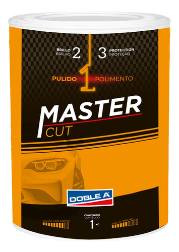 Pasta De Pulir Autos Master Cut Doble A 1 Kg Color Incoloro