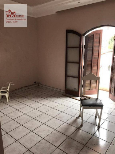 Sobrado Com 4 Dormitórios À Venda, 198 M² Por R$ 415.000 - Vila Luzita - Santo André/sp - So0563