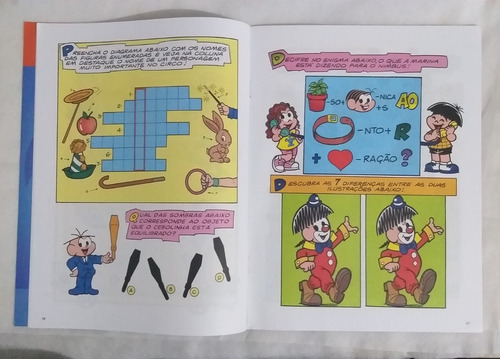 Turma Da Mônica Revista Você Sabia Circo N 24 Passatempos (Usado)