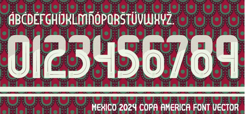 Tipografia Oficial Seleccion Mexicana 2024