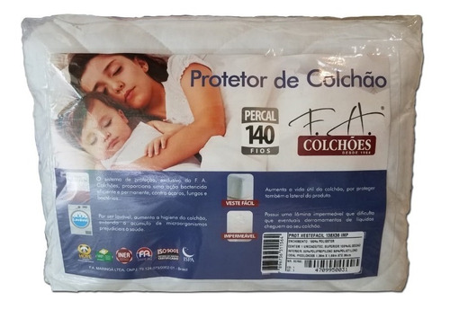 Protector Colchon Capioneado Impermeable 2 En 1 De 2 Plazas