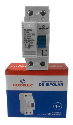 Dr Interruptor Diferencial Residual 25a 2p Dr-22503 30ma