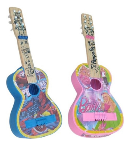 Pack 10 Guitarras Infantil Niño - Niña Personajes Animados
