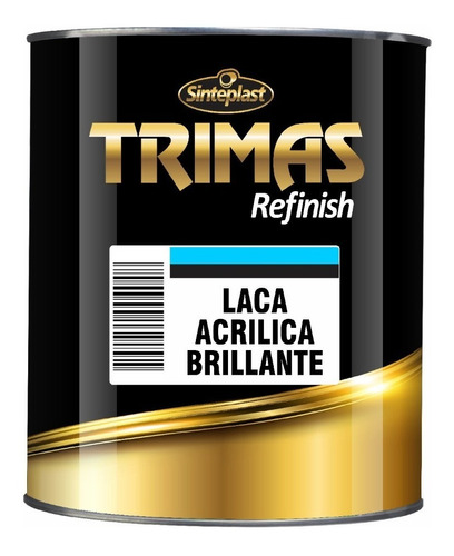 Laca Acrilica Blanco Real Brillante 1litro Trimas Sinteplast