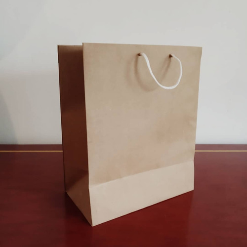 Bolsa Papel Kraft Marrón Para Tienda Regalos Cotillone Nº15 