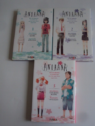 Anohana 1 Al 3 (completo) Manga Ivrea