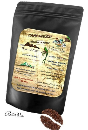 Café De Chiapas 100% Altura Formula Obscuro Intenso Francés