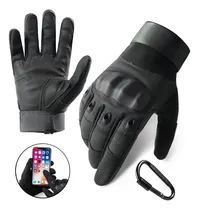 Comprar Guantes De Motociclista Proteccion Motociclista Guantes Para Moto Guantes De Proteccion Pantalla Táctil Para Motociclista + Mosquetón Negro Talla M Jeeyee