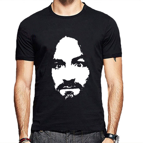 Camiseta Masculina Axl Rose Charles Manson  - 100% Algodão