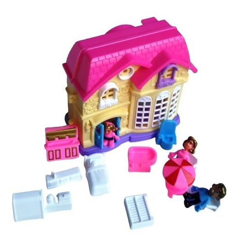 Imagen 5 de 5 de Mini Casita De Juguete Con Accesorios