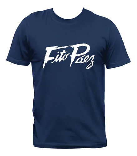 Remera Fito Páez Logo Rock Nacional Algodón Premium