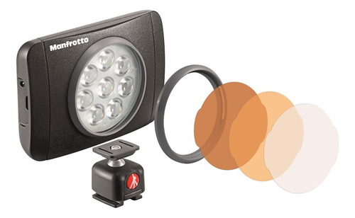 Lámpara Manfrotto Lumimuse Mlumiemu-bk De 8 Led Negra