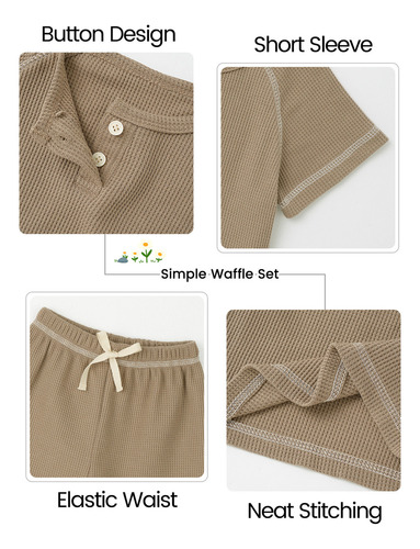 I Conjunto De Ropa Bebé Niño De Verano De 2 Piezas
