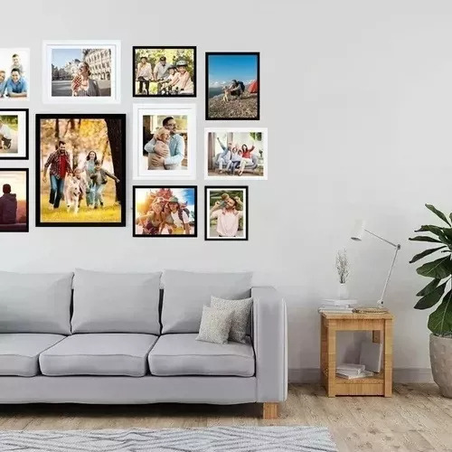 De 10 Portaretrato Pared Modernos Decorativos Marco Color 3 Liso