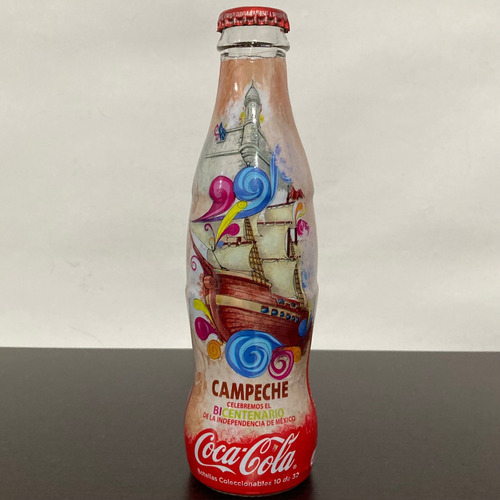 1 Botella Coca Cola Bicentenario 10 Campeche 2010