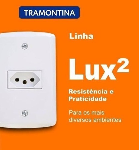 Imagem 6 de 7 de 2 Tomadas 20a 20 Amperes Tramontina Lux2 3 Pinos Placa 4x2