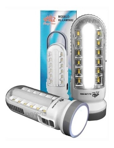 44 Pzlampara Linterna Led De Emergencia Portatil Luz Blanca