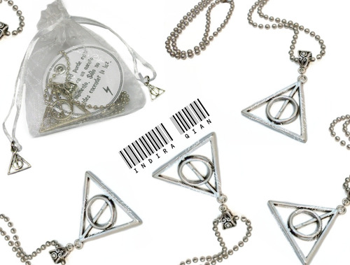 Collar Las Relíquias De La Muerte - Harry Potter + Bolsita