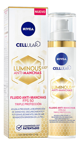 Nivea Crema Anti-manchas Facial Día Fps50 Cellular Luminous 