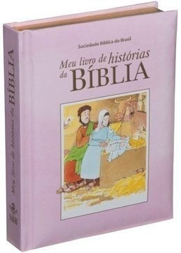 Meu Livro De Histórias Da Bíblia Crianças Bebês Capa Rosa