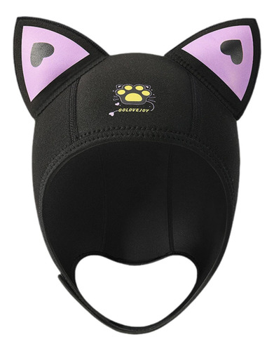 Gorro De Buceo Con Capucha Para Surf Para Mujer, Gorro Negro