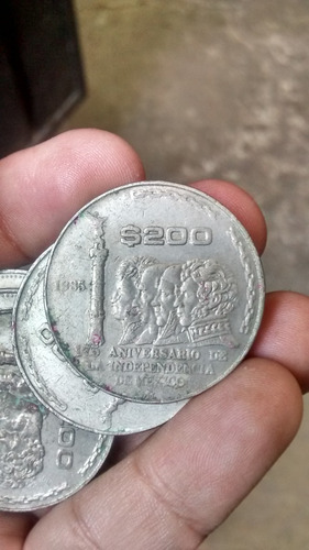 Lote De 5 Monedas De El Aniversario 175 De La Independencia