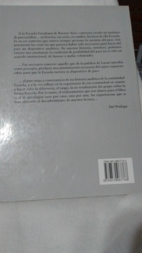 La Experiencia De Pase Libro 1 Escuela Freudiana De Bs As Ef