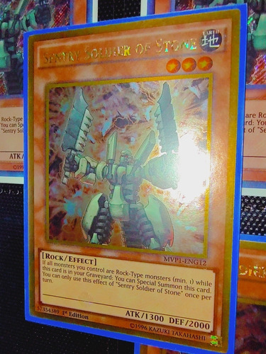 Yugioh! Sentry Soldier Of Stone Gold Rare Mvp1-eng12 1st