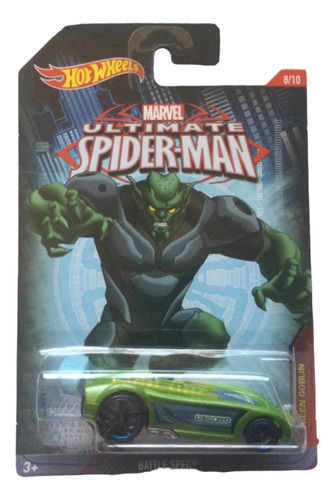 Hot Wheels Spider Man 8/10 Green Goblin Battle Spec