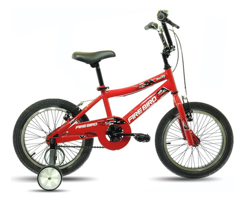 Bicicleta R(16) Cross Acero Fire Bird Rocky Rojo-blanco